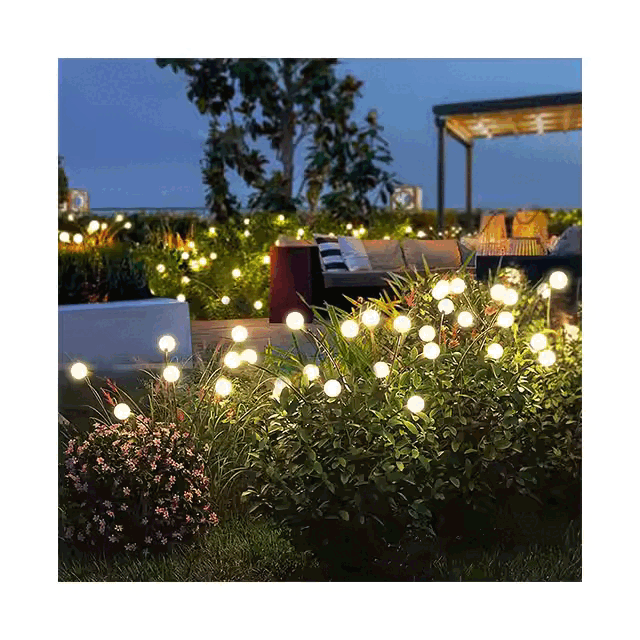 Moon+: Guirlande Lumineuse Solaire étanche pour Extérieur – Ambiance Magique - feu d'artifice
