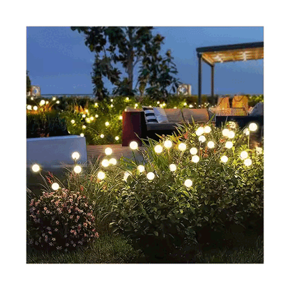 Moon+: Guirlande Lumineuse Solaire étanche pour Extérieur – Ambiance Magique - feu d'artifice