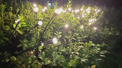 Moon+: Guirlande Lumineuse Solaire étanche pour Extérieur – Ambiance Magique - feu d'artifice